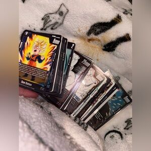 Stack of Dragon Ball Super Fusion World Card Game Cards